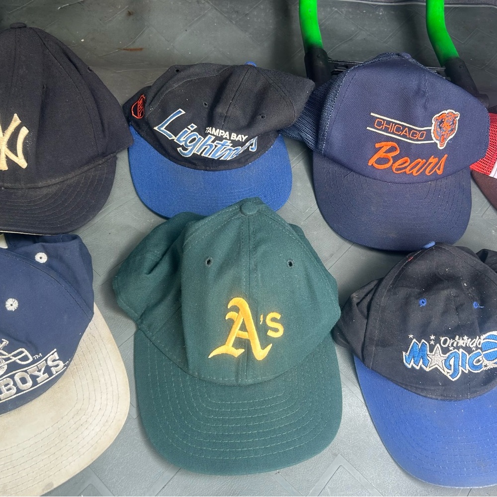 Assorted Sports Team Caps vintage lot